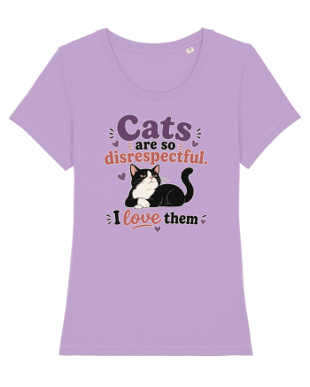 Funny Cat Lover Quote Disrespectful Cat Humor Sarcastic Feline Owner Lavender Dawn
