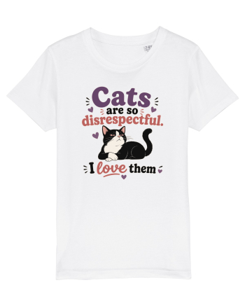 Funny Cat Lover Quote Disrespectful Cat Humor Sarcastic Feline Owner White