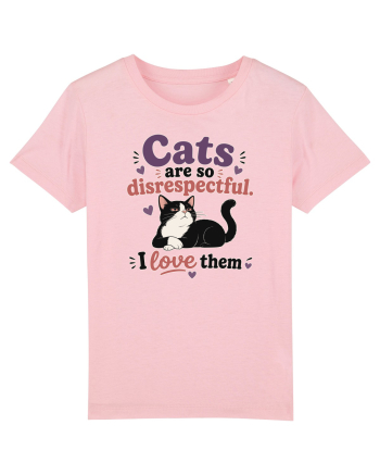 Funny Cat Lover Quote Disrespectful Cat Humor Sarcastic Feline Owner Cotton Pink