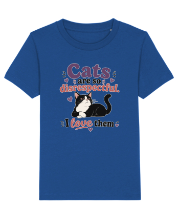 Funny Cat Lover Quote Disrespectful Cat Humor Sarcastic Feline Owner Majorelle Blue