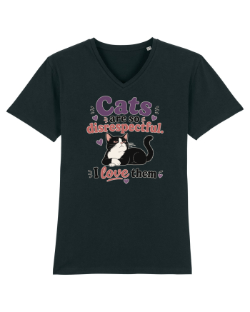 Funny Cat Lover Quote Disrespectful Cat Humor Sarcastic Feline Owner Black