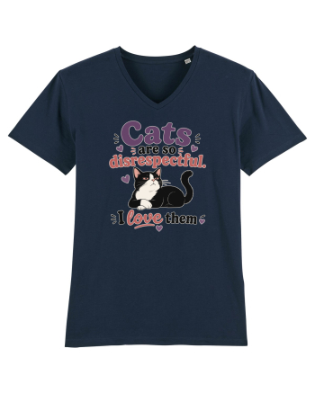Funny Cat Lover Quote Disrespectful Cat Humor Sarcastic Feline Owner French Navy