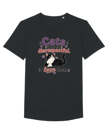 Funny Cat Lover Quote Disrespectful Cat Humor Sarcastic Feline Owner Black