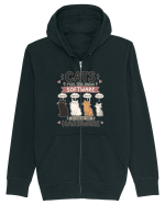 Funny Programmer Cat Lover Coding Humor Software Hardware Cat Quote Hanorac cu fermoar Unisex Connector
