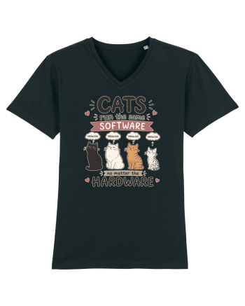 Funny Programmer Cat Lover Coding Humor Software Hardware Cat Quote Black