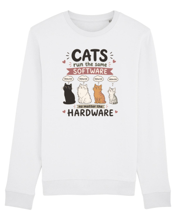 Funny Programmer Cat Lover Coding Humor Software Hardware Cat Quote White