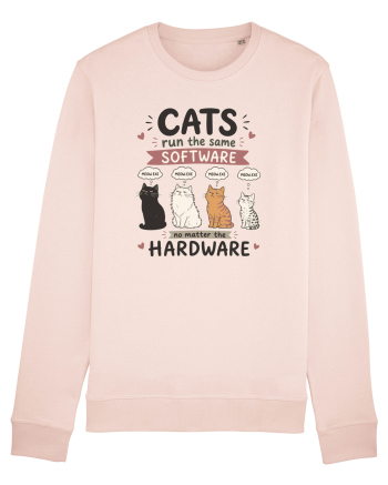 Funny Programmer Cat Lover Coding Humor Software Hardware Cat Quote Candy Pink