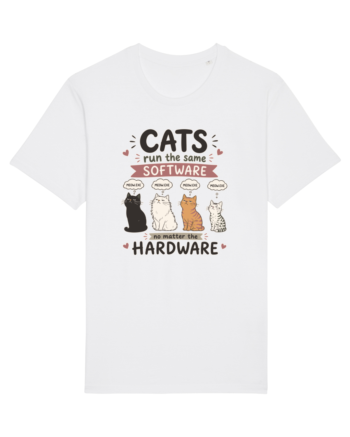 Tricou mânecă scurtă Unisex Rocker White