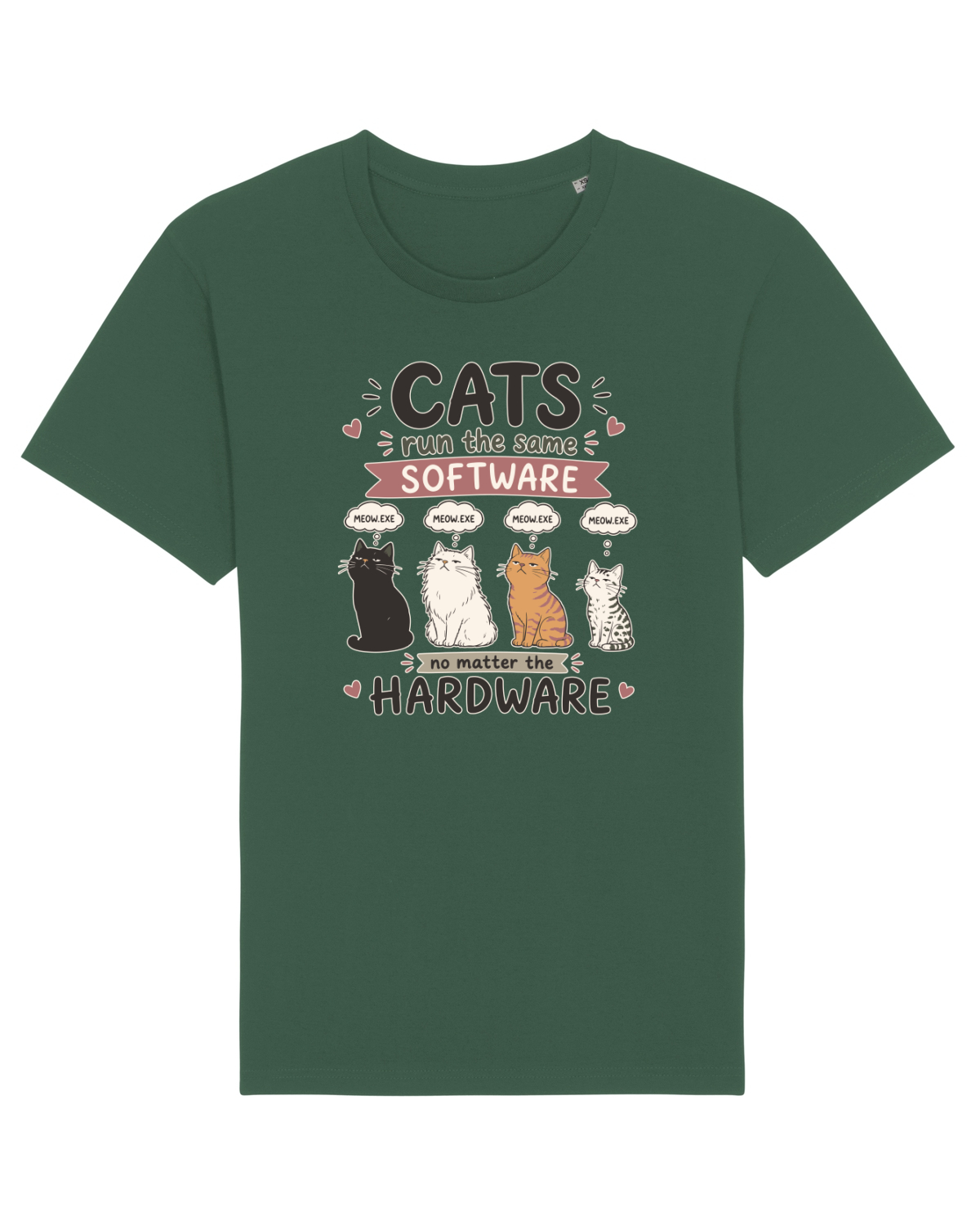 Tricou mânecă scurtă Unisex Rocker Bottle Green