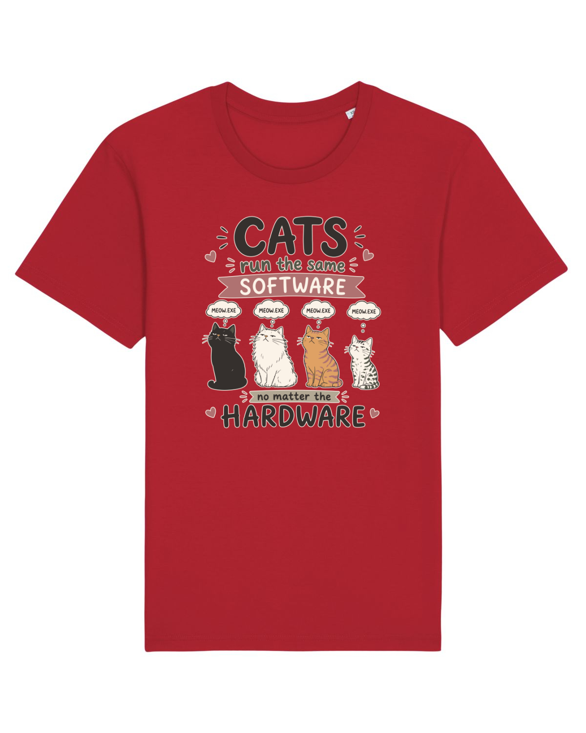 Tricou mânecă scurtă Unisex Rocker Red