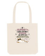 Funny Mosquito Hater Cat Lover Quote Anti Mosquito Humor Sacoșă textilă