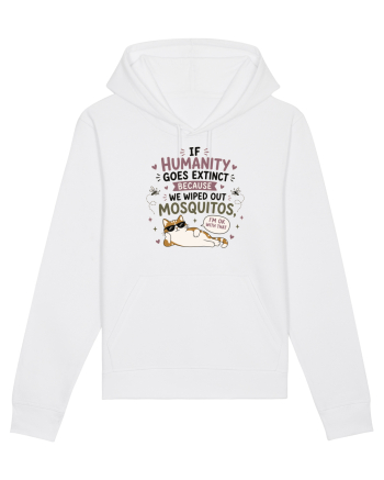 Funny Mosquito Hater Cat Lover Quote Anti Mosquito Humor White