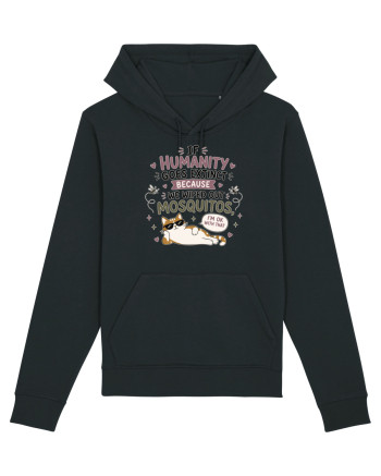 Funny Mosquito Hater Cat Lover Quote Anti Mosquito Humor Black