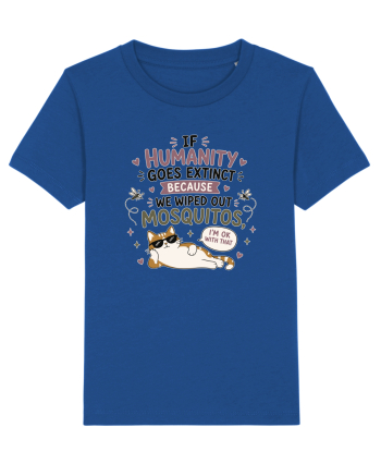 Funny Mosquito Hater Cat Lover Quote Anti Mosquito Humor Majorelle Blue
