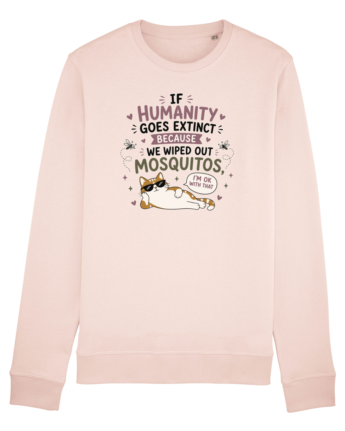 Bluză mânecă lungă Unisex Rise Candy Pink
