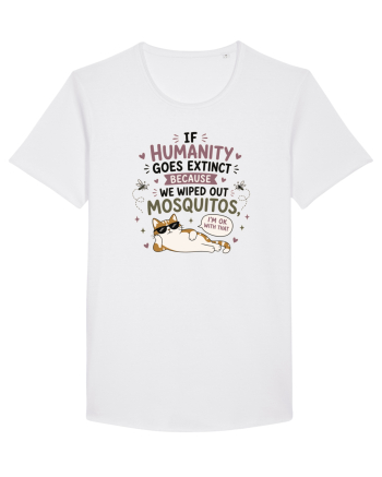 Funny Mosquito Hater Cat Lover Quote Anti Mosquito Humor White