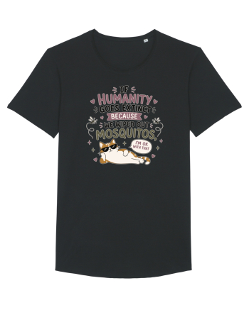 Funny Mosquito Hater Cat Lover Quote Anti Mosquito Humor Black