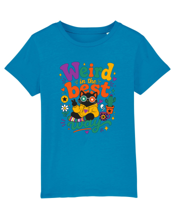 Funny Black Cat Hippie Quote Weird In The Best Way Retro Cat Humor Azur
