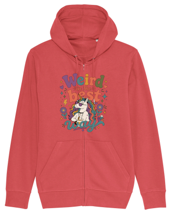 Funny Unicorn Quote Weird In The Best Way Magical Unicorn Humor Carmine Red