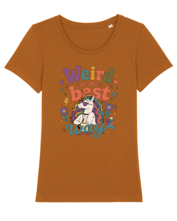 Funny Unicorn Quote Weird In The Best Way Magical Unicorn Humor Roasted Orange