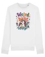 Funny Unicorn Quote Weird In The Best Way Magical Unicorn Humor Bluză mânecă lungă Unisex Rise