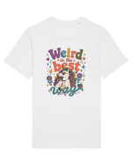 Funny Unicorn Quote Weird In The Best Way Magical Unicorn Humor Tricou mânecă scurtă Unisex Rocker