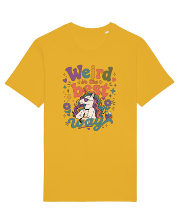 Funny Unicorn Quote Weird In The Best Way Magical Unicorn Humor Spectra Yellow