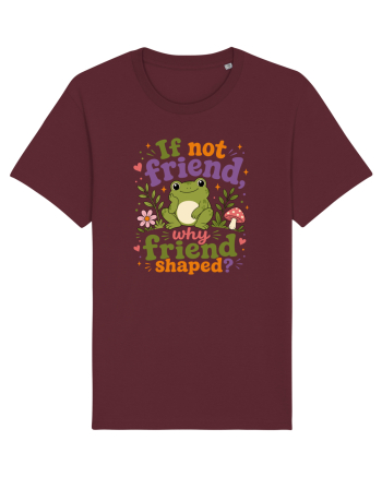 Cute Frog Meme If Not Friend Why Friend Shaped Funny Frog Humor Burgundy