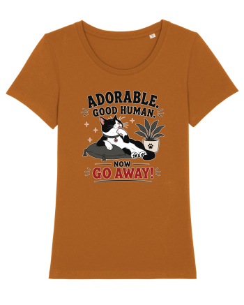 Funny Cat Attitude Design for Cat Owners and Feline Lovers Roasted Orange