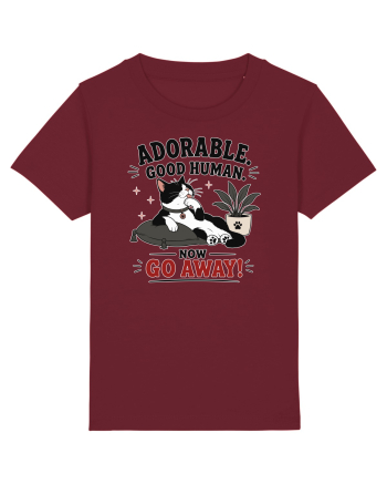 Funny Cat Attitude Design for Cat Owners and Feline Lovers Burgundy
