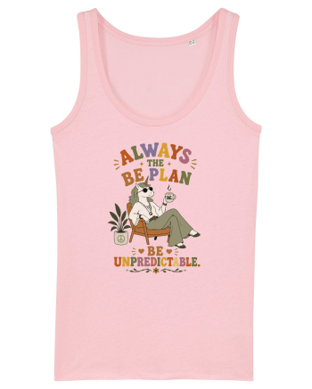 Hippie Unicorn Humor Design for Free Spirits and Boho Lifestyle Fans Cotton Pink