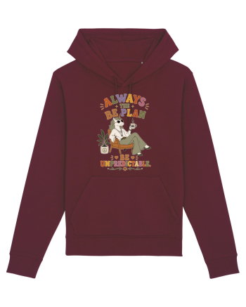 Hippie Unicorn Humor Design for Free Spirits and Boho Lifestyle Fans Burgundy