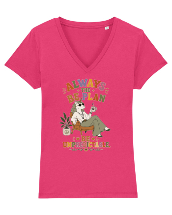 Hippie Unicorn Humor Design for Free Spirits and Boho Lifestyle Fans Raspberry