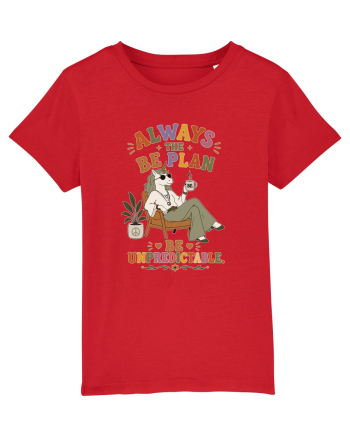 Hippie Unicorn Humor Design for Free Spirits and Boho Lifestyle Fans Red