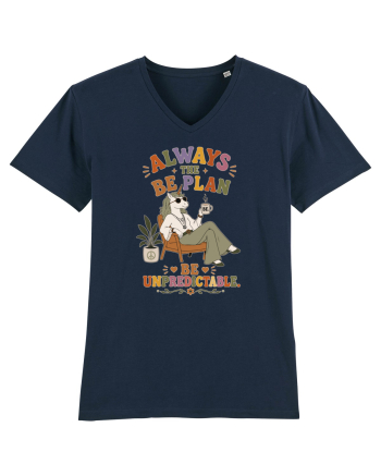 Hippie Unicorn Humor Design for Free Spirits and Boho Lifestyle Fans French Navy