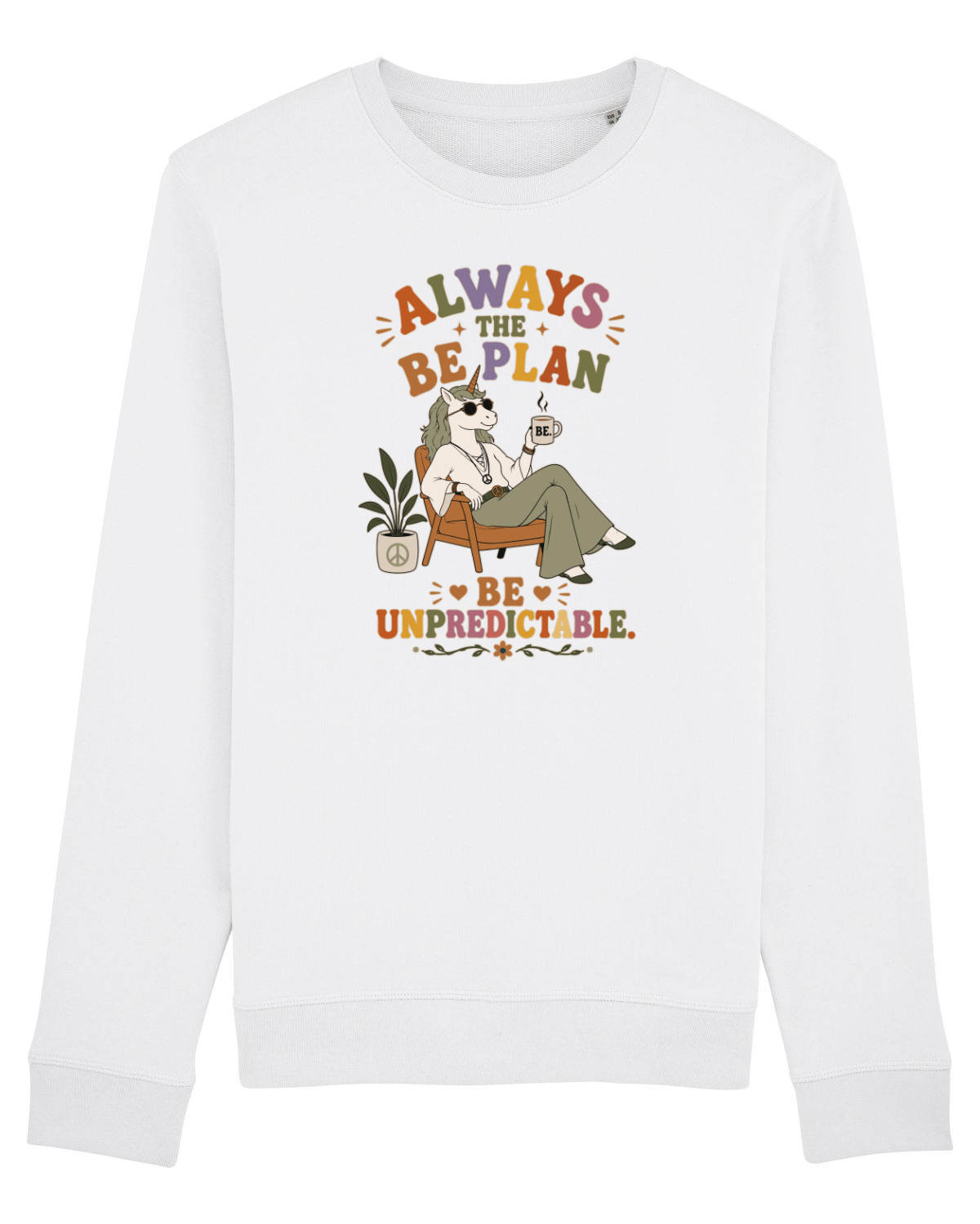Bluză mânecă lungă Unisex Rise White