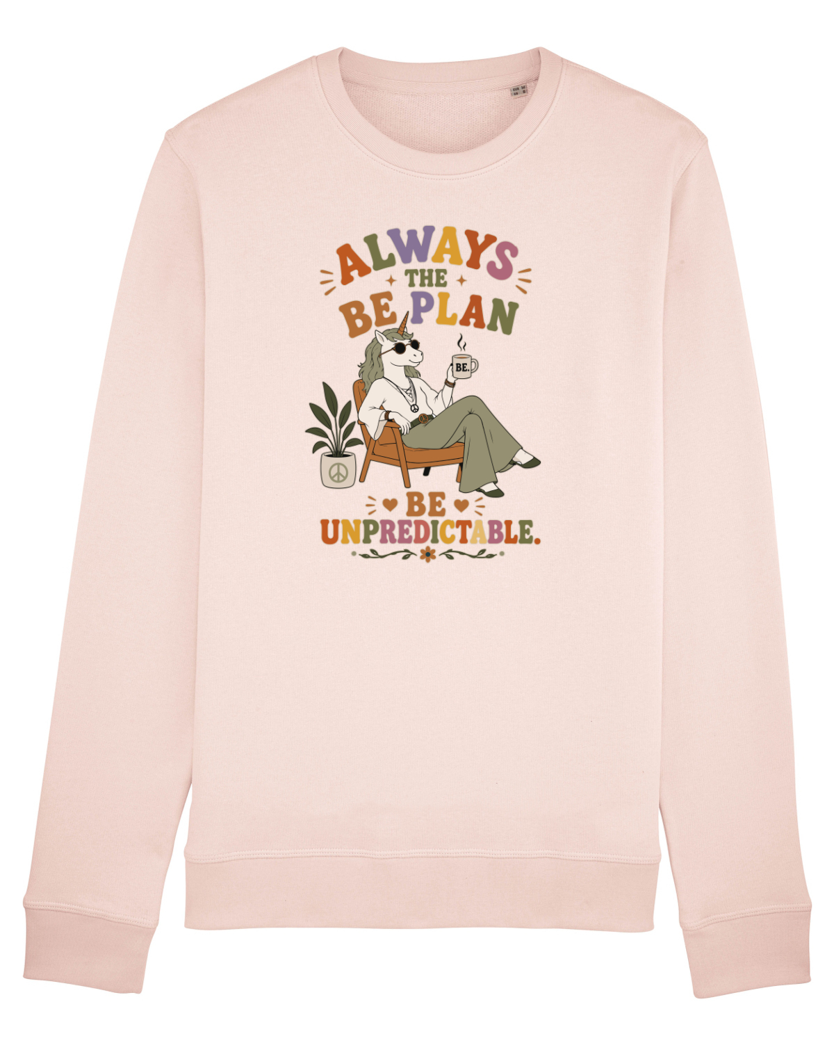Bluză mânecă lungă Unisex Rise Candy Pink