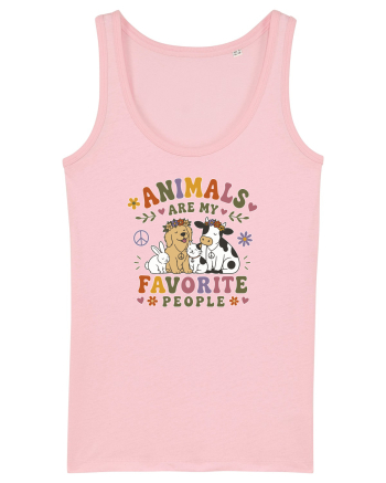 Funny Animal Lover Design for Pet Lovers and Introverts Cotton Pink