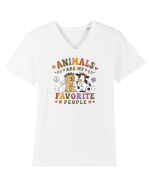 Funny Animal Lover Design for Pet Lovers and Introverts Tricou mânecă scurtă guler V Bărbat Presenter