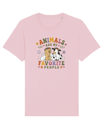 Funny Animal Lover Design for Pet Lovers and Introverts Cotton Pink