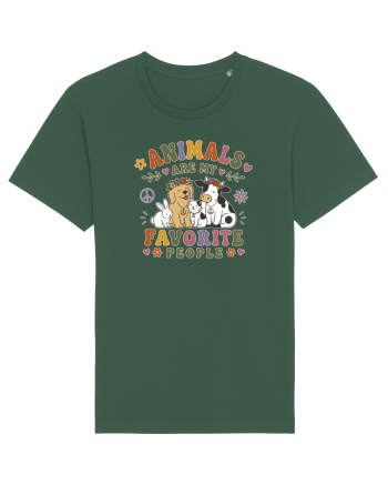 Funny Animal Lover Design for Pet Lovers and Introverts Bottle Green
