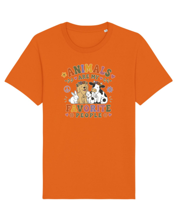 Funny Animal Lover Design for Pet Lovers and Introverts Bright Orange