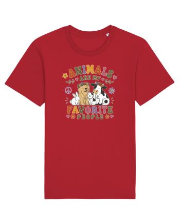Funny Animal Lover Design for Pet Lovers and Introverts Red