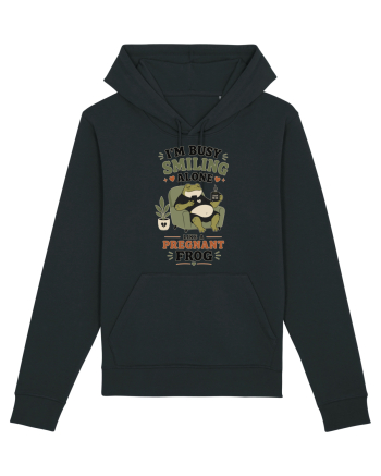 Funny Introvert Frog Design for Solitude Lovers and Quiet Personalities Black
