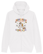 Funny Hippie Unicorn Design for Kindness and Positive Vibes Hanorac cu fermoar Unisex Connector