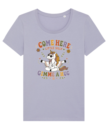 Funny Hippie Unicorn Design for Kindness and Positive Vibes Lavender