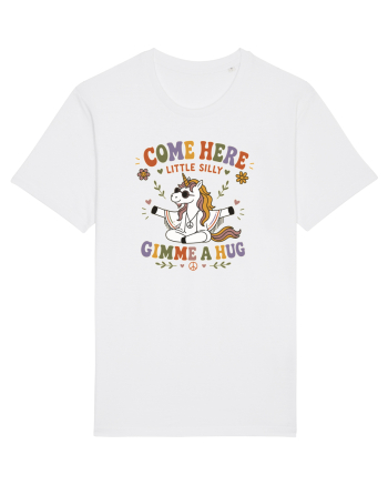 Funny Hippie Unicorn Design for Kindness and Positive Vibes Tricou mânecă scurtă Unisex Rocker
