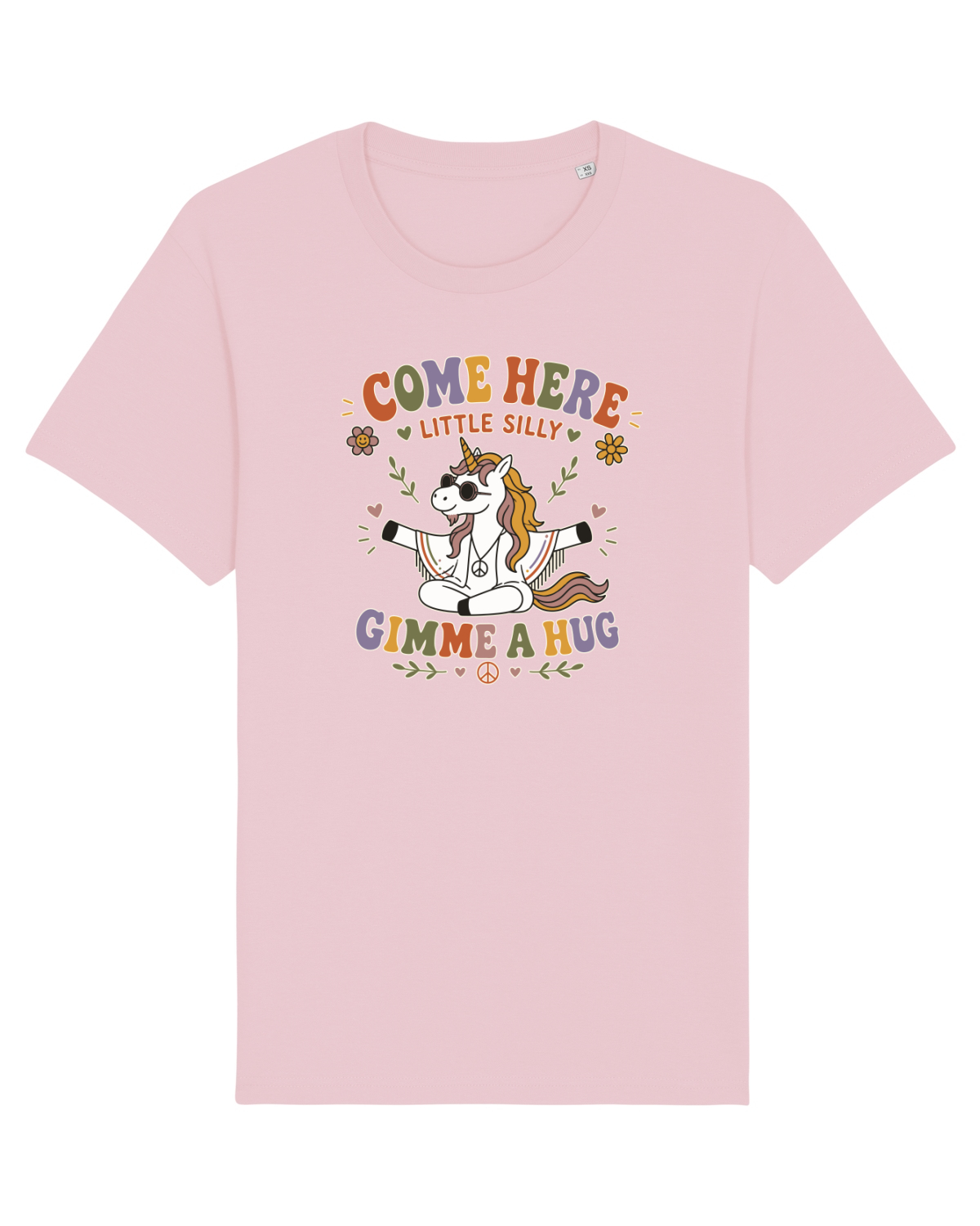 Tricou mânecă scurtă Unisex Rocker Cotton Pink