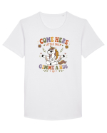 Funny Hippie Unicorn Design for Kindness and Positive Vibes Tricou mânecă scurtă guler larg Bărbat Skater