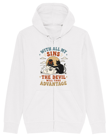 Funny Hippie Humor Design for Free Spirits and Rebel Minds White